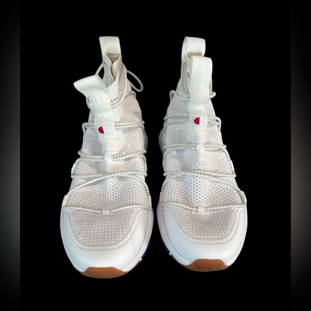 White champion sneakers, size 8 1/2 women’s